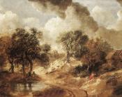 托马斯 庚斯博罗 : Landscape in Suffolk